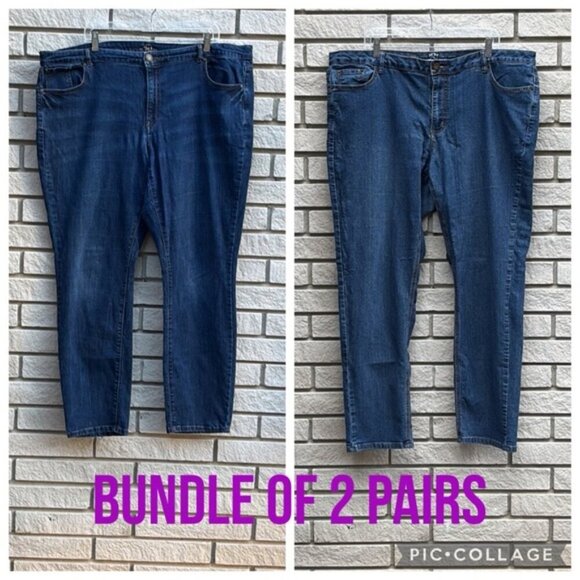 Love and Legend Straight Leg Jean Bundle (2pr) Sz 22 - Picture 15 of 15